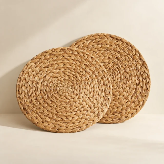 Woven Round Placemat Pair